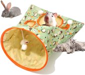 Bolsa túnel para gatos plegable e interactiva con 5 agujeros y sonido arrugado, cubo para taladro para mascotas con bolas de peluche