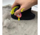 Cepillo para quitar el pelo de mascotas, portátil y ligero, accesorio para perros, peine para limpiar nidos de gatos, herramienta lavable verde