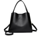 Bolso de mujer Primavera/Verano 2024 Nuevo Bolso tipo cubo Bolso de piel para mujer Bolso bandolera de un solo hombro Bolso de mano de gran capacidad Bolso de mujer azul