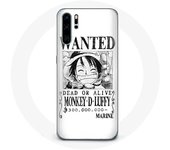 Coque pour Huawei P30 Pro One Piece Manga affiche de recherche Blanche