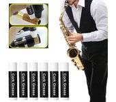 Crema lubricante para clarinete, saxofón, instrumento, grasa para corchos, flauta, mantenimiento, uso de grasa para corchos, grasa para corchos de saxofón