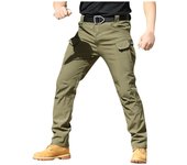 Pantalones de chándal informales para hombre, pantalones de Color liso, pantalones elásticos de algodón para hombre, pantalones Cargo militares de estilo militar XXXXXL