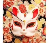 Máscara de zorro para cosplay con banda elástica, color sólido, para pintar, para carnaval, fiesta, baile de máscaras, disfraz de Halloween, cojín con forma de animal B