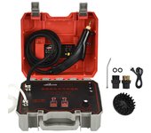 Limpiador a vapor de alta temperatura y presión para campanas extractoras de cocina, máquina de limpieza inteligente de 4 bares, pulso de alta presión EU plug blanco