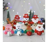 Adornos navideños, colgantes navideños, adornos para árboles de Navidad con campanas, regalos de Navidad, muñecos con campanas.