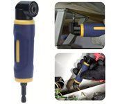Adaptador de taladro de ángulo recto de 90 grados, amarillo y azul, accesorio de extensión para taladros azul