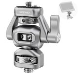 Soporte para monitor de cámara NEEWER con amortiguación ajustable de inclinación y rotación, compatible con la jaula de cámara SmallRig MA018 (360°, 180°, 3/8 )