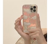 Moskado Laser Clound Bling Quicksand funda protectora de teléfono para Iphone 14 12 11 13 Pro Max 14 Plus X Xr Xs Max cubierta de parachoques suave For iPhone 14