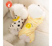 Ropa cálida para mascotas, abrigo con estampado bonito, camisa para perros y gatos pequeños y medianos, chaqueta, traje de invierno para Bulldog Francés y Chihuahua XS