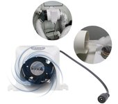 Ventilador de escape para ventana de techo con tubo de 60 mm, extractor de aire para baño, inodoro, cocina y campana