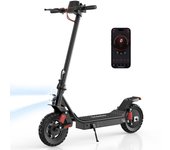 Patinete Eléctrico Plegable iScooter i10 Pro, 800W, 48V 15Ah, 50km/h, 45km Autonomía, Control por App, Neumáticos de 10 , IP54, Patinete Eléctrico Urbano para Desplazamiento 48V 800W 15Ah negro