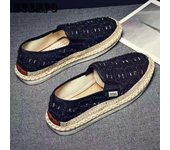 Zapatos transpirables de verano para hombre, zapatos de lona desodorantes, zapatos de pescador, zapatos ligeros antideslizantes versátiles 39 azul