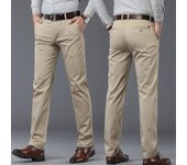 Pantalones largos informales de negocios para primavera y verano para hombre, pantalones de traje, pantalones formales rectos elásticos para hombre, tallas grandes 30-40 30 verde oliva