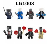 LG1008 Toilet Man Mini juguete de ensamblaje, bloques de construcción, Audio y cámara, juguete para niños, regalo de cumpleaños