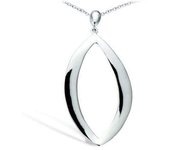 Les Trésors De Lily [L7483] - Pendentif Argent 'Chorégraphie' argenté (rhodié) - 45x22 mm plata