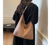 Bolso de mano Merad con textura de primera calidad para mujer, bolso de hombro de gran capacidad para otoño e invierno 2024 negro
