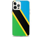 Funda para iPhone - iPhone 12 Pro Max - Bandera de Tanzania - Flexible - Multicolor - Vertical