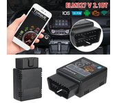 Adaptador de interfaz OBD2 Escáner de diagnóstico para automóvil ELM327 Accesorios para automóvil Detector Bluetooth V1.5 para lector de códigos IOS/Android negro