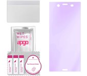 apgo Anti-Blue 9H Hybrid protective glass compatible with Sony Xperia XZ1, flexible nano glass, great replacement for tempered glass, scratch-resistan