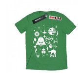 Star Wars Mens Christmas Decorations T-Shirt L blanco
