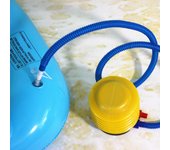 Bomba de aire de pie portátil con manguera, bomba inflable de aire de plástico que ahorra mano de obra para deportes, colchón, varios colores