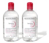Agua limpiadora Bioderma Sensibio H2O 500 ml x 2 envases