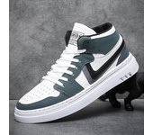 Zapatillas altas de hombre, nuevas zapatillas casuales con plataforma y cordones a la moda para hombre, zapatillas deportivas de tendencia para estudiantes masculinos, zapatillas planas resistentes al desgaste. 44