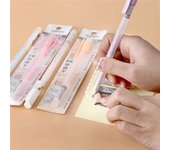 Barra de pegamento sólido de color caramelo, de secado rápido y alta viscosidad, forma de bolígrafo, pegamento de puntos, bolígrafo de pegamento hecho a mano color rosa