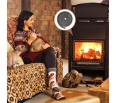 1 rollo de junta de repuesto para estufa de leña, resistente a altas temperaturas, cuerda de sellado segura sin humo para chimeneas 6 mm