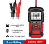 Probador de batería de coche de 12 V y 24 V con pantalla LCD digital para vehículos, camiones, motocicletas y todoterrenos