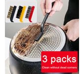Cepillo de alambre de limpieza para estufa de Gas, herramientas de cocina, cepillo de fibra de Metal, descontaminación fuerte, 3 uds.