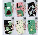 Funda para Realme C33 C35 C55 C20 C30 Realme GT Neo 2 3 5, funda suave de silicona líquida mate con bonito patrón de dibujos animados para OPPO Realme Coque Fundas parachoques Realme C11