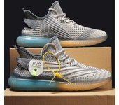 Zapatos de coco para hombre, zapatos de verano de malla transpirable, zapatos deportivos para correr con tejido Fly Everything para hombre, zapatos hipster para papá 39