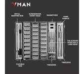 Juego de destornilladores de precisión 128 en 1, 1 pieza, juego de destornilladores magnéticos con eje flexible, juego de herramientas de reparación magnéticas profesionales para PC, computadora portátil, Xbox, consola de juegos 128 In 1