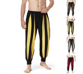 Pantalones de lino y algodón de tendencia de moda de verano para hombre Pantalones casuales de color a juego para hombre L café