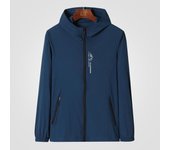 Ropa de protección solar de seda de hielo para hombre, de verano, con protección UV, fina, transpirable, de talla grande, para pesca, chaqueta protectora solar M