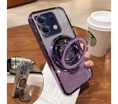 Funda de lujo con soporte y purpurina para Xiaomi Redmi Note 13 Pro 12 12S 13C 11 11S 10S 9S, funda para POCO X6 M6 M5S Redmi Note13Pro 5G