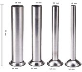 Tubos de relleno de 165mm/6,5 pulgadas, tubos de llenado para embutidor de salchichas, duraderos universales 3.8cm