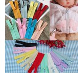 Accesorio de ropa, apliques de ropa, costura hecha a mano, álbum de recortes, muñeca, cremalleras para ropa, Mini cremallera 1