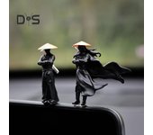 Figura decorativa para tablero de instrumentos de automóvil, escultura impermeable, fácil de limpiar, estatua para casa de muñecas, decoración de escritorio de oficina A