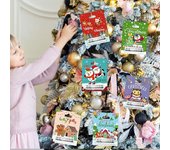 Paquete de 8 portamonedas navideños, adornos para tarjetas de dinero para fiestas, portamonedas para regalo de Navidad para niños, clip colgante para dinero para decoración de árboles 8pcs