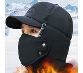 Gorro unisex cómodo de Lei Feng para clima frío, perfecto para invierno y otoño, ideal para andar en bicicleta [velvet lining]