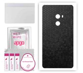 apgo Protective Skin Sticker for the back compatible with Xiaomi Mi Mix 2, Wrap Film, Foil, Vinyl - Pattern Black Honeycomb