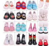 Zapatos de muñeca, botas, botas de peluche hechas a mano, zapatos de 7 cm para muñecas Baby Born americanas de 18 pulgadas y 43 cm, accesorios