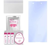 apgo Vidrio protector híbrido Ultra-Clear 9H compatible con Sony Xperia XA1 Plus, nano vidrio flexible, excelente reemplazo para vidrio templado, resistente a rayones