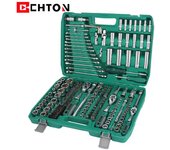 Juego de herramientas multifunción para mecánico de automóviles personalizado de 216 piezas 216-piece set, 72-tooth, green box