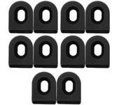 5 pares de fundas protectoras de silicona para bielas de bicicleta de montaña y carretera de RISK negro