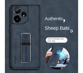 Funda de piel de oveja de lujo para Realme NEO 7 NEO7, funda protectora de silicona con soporte mate para Realme C75 GT 7 Pro GT6 T NEO 6SE Realme NEO 7 azul