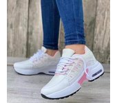 Zapatillas De deporte con cordones para Mujer, zapatos De tenis ligeros De verano para Mujer, zapatos informales suaves De talla grande para Mujer, Zapatillas De Mujer 35