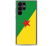 Coque Téléphone - Samsung - Galaxy S22 - Drapeau Guyane - Souple - Multicolore